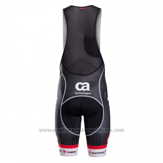 2016 Abbigliamento Ciclismo Trek Segafredo Nero e Bianco Manica Corta e Salopette